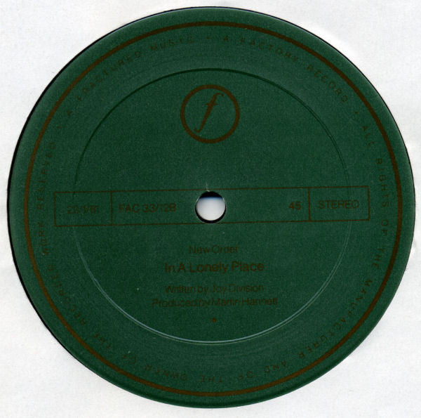 New Order : Ceremony (12", Single)