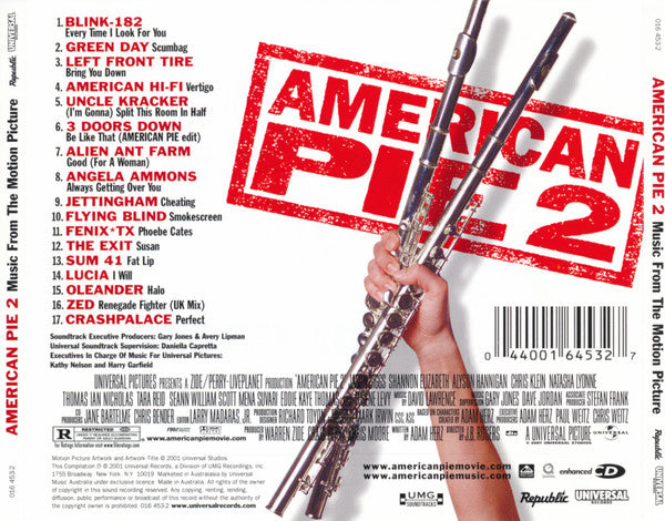 Various : American Pie 2 (Music From The Motion Picture) (CD, Comp, Enh)