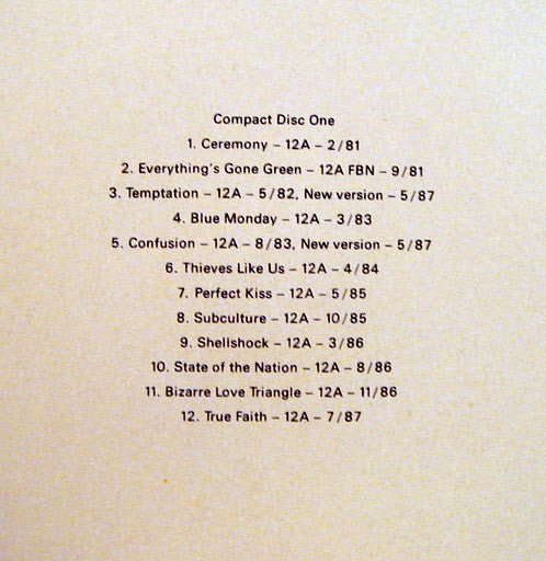 New Order : Substance (2xCD, Comp)
