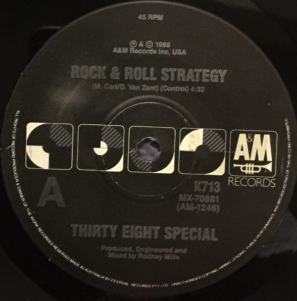 38 Special (2) : Rock &amp; Roll Strategy (7&quot;, Single)