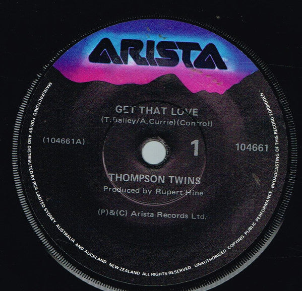 Thompson Twins : Get That Love (7&quot;, Single)