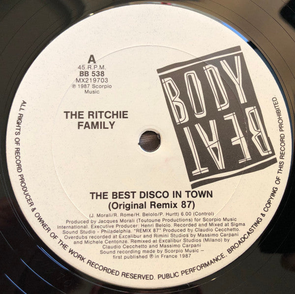 The Ritchie Family : The Best Disco In Town / American Generation (12&quot;)