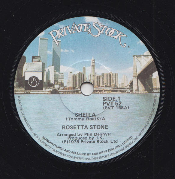 Rosetta Stone (2) : Sheila (7", Single)