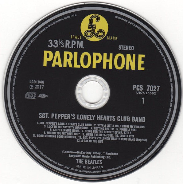The Beatles = The Beatles : Sgt. Pepper's Lonely Hearts Club Band = サージェント・ペパーズ・ロンリー・ハーツ・クラブ・バンド (CD, Album, RE, RM, SHM)