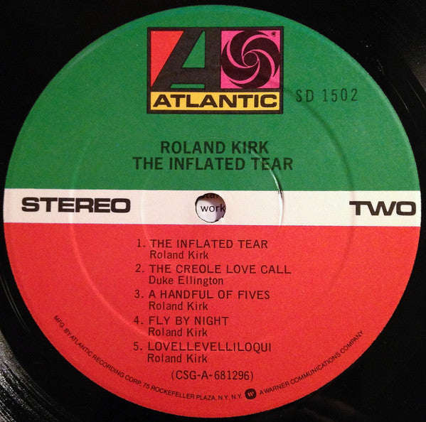 Roland Kirk : The Inflated Tear (LP, Album, RE)