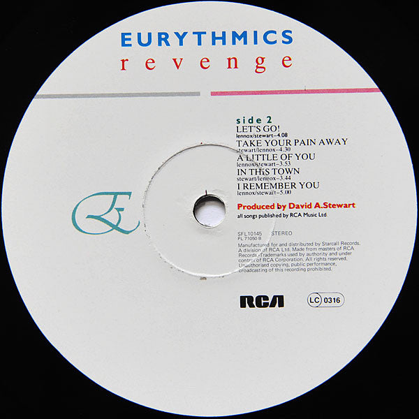 Eurythmics : Revenge (LP, Album)