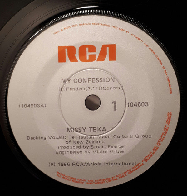 Missy Teka : My Confession (7", Single)