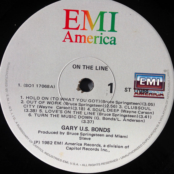 Gary U.S. Bonds : On The Line (LP, Album)