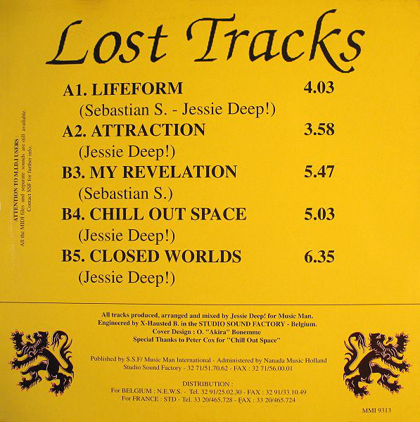 Jessie Deep! : Lost Tracks Vol 2 (12")