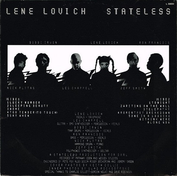 Lene Lovich : Stateless (LP, Album)