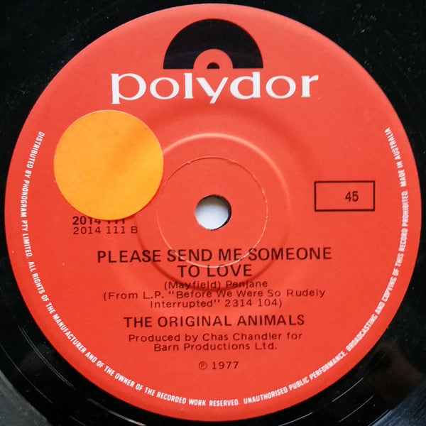 The Animals : Brother Bill (The Last Clean Shirt) (7", Single)