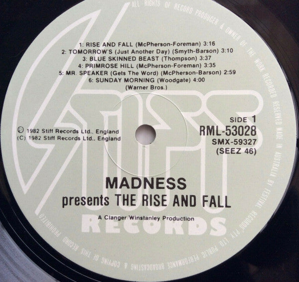 Madness : The Rise & Fall (LP, Album)