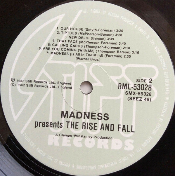 Madness : The Rise & Fall (LP, Album)