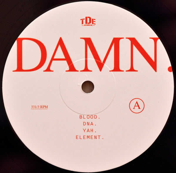 Kendrick Lamar : Damn. (2xLP, Album, Gat)