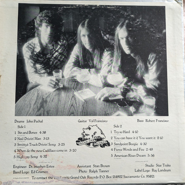 The Francisco Bros. Band : The Francisco Bros. Band (LP, Album)