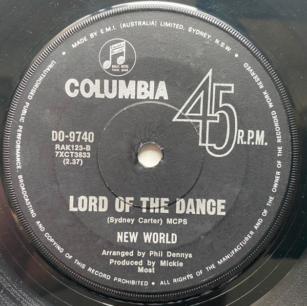 New World (3) : Kara, Kara (7", Single)