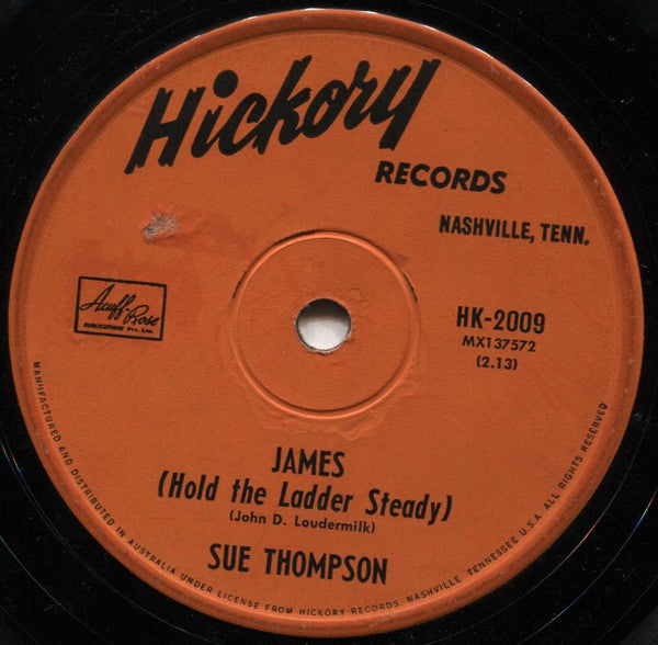 Sue Thompson : My Hero (That's What You Are) (7", Single, Mono)