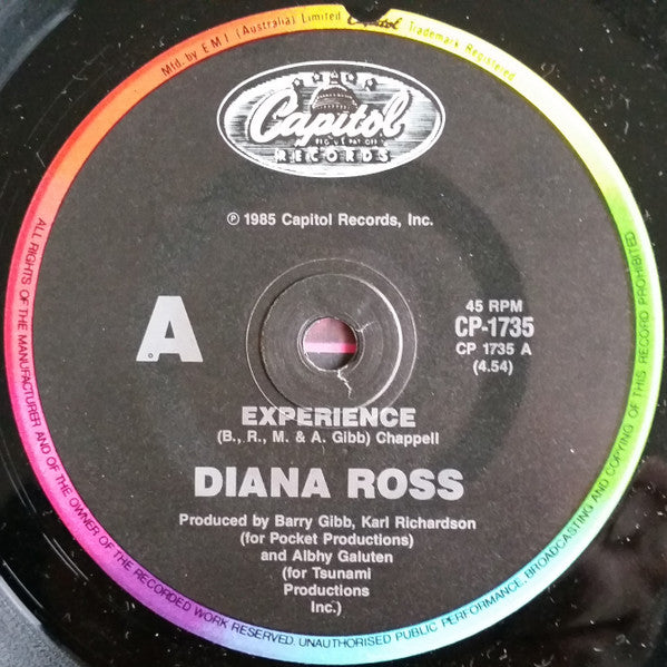 Diana Ross : Experience (7", Single)