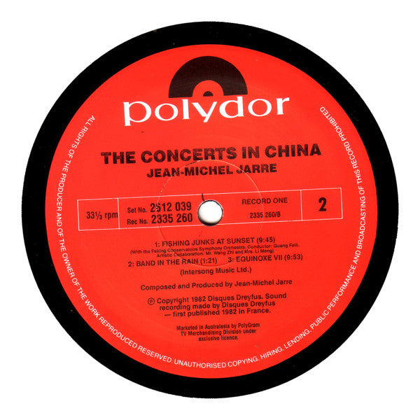 Jean-Michel Jarre : The Concerts In China (2xLP, Album)