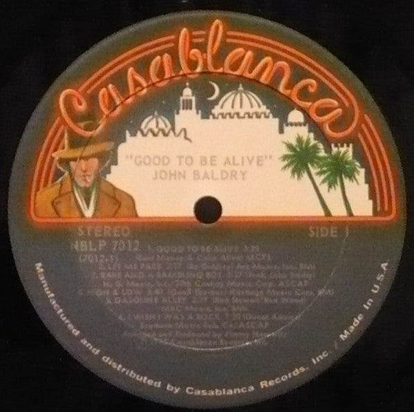 Long John Baldry : Good To Be Alive (LP, Album, PRC)