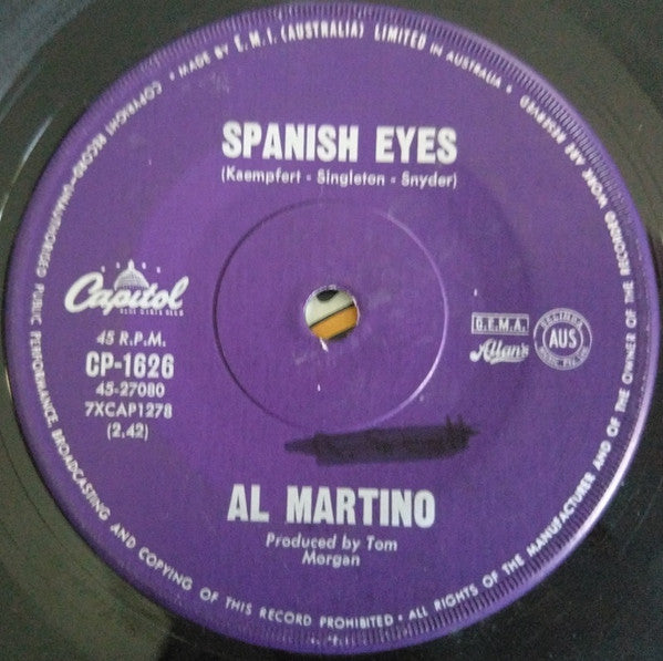 Al Martino : Spanish Eyes (7&quot;)