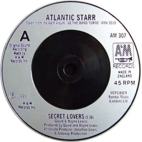 Atlantic Starr : Secret Lovers (7", Single, Sil)