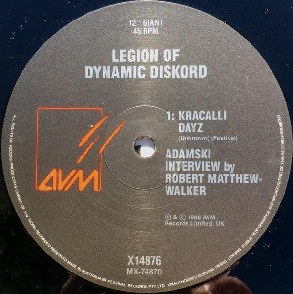 Legion Of Dynamic Diskord : Rebel Rebel (12", Ltd)