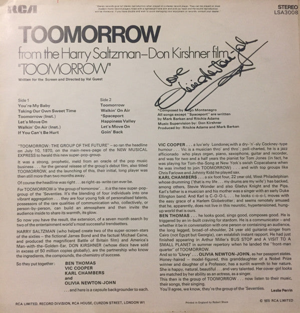 Toomorrow : Toomorrow (LP)