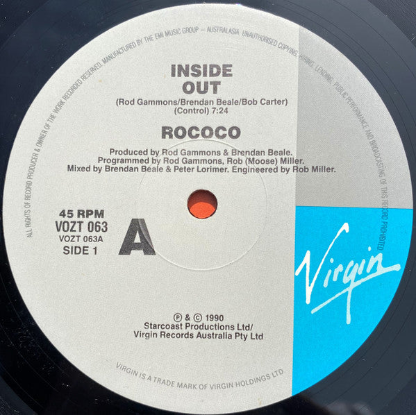 Rococo : Inside Out (12", Single)