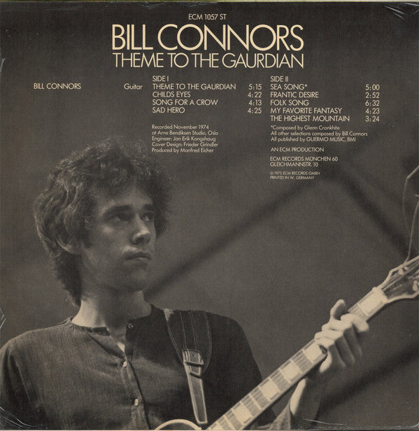 Bill Connors : Theme To The Gaurdian (LP, Album)