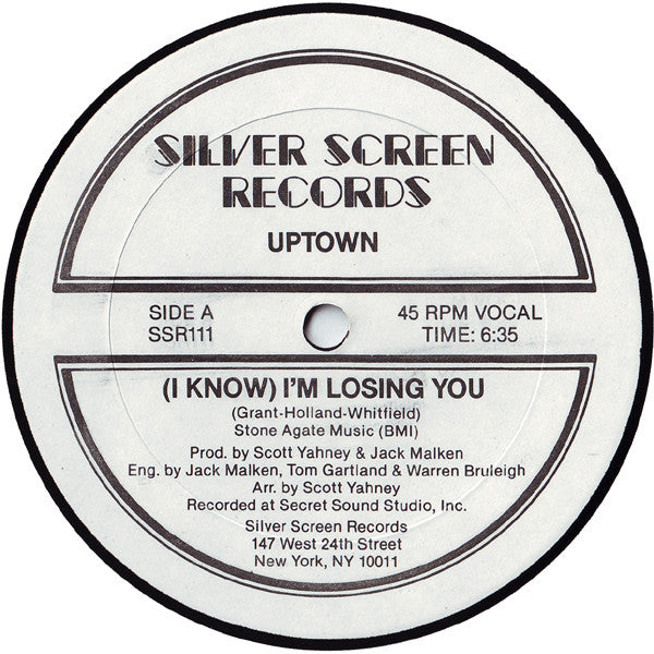 Uptown (21) : (I Know) I&#39;m Losing You (12&quot;, Single)