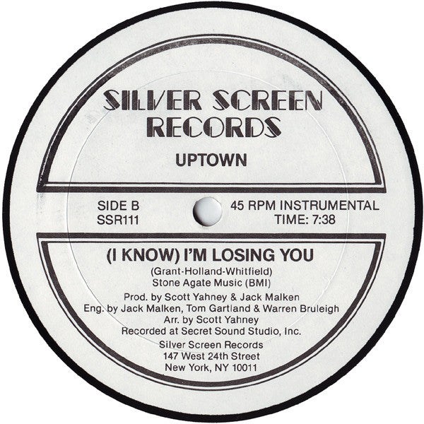 Uptown (21) : (I Know) I'm Losing You (12", Single)