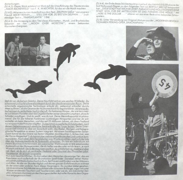 Heiner Goebbels / Alfred Harth : Frankfurt - Peking (LP)