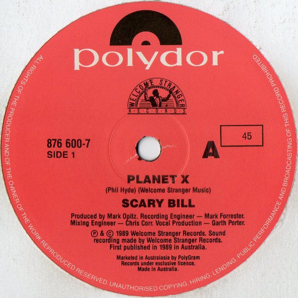 Scary Bill : Planet X (7", Single)