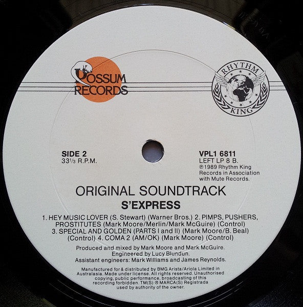 S'Express : Original Soundtrack (LP, Album)