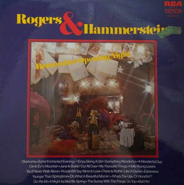 Rodgers & Hammerstein : Rogers And Hammerstein: Remember Opening Night (2x12", Gat)