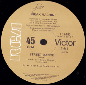 Break Machine : Street Dance (12")