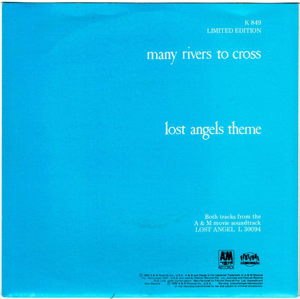 Toni Childs : Many Rivers To Cross (7", Single, Ltd)