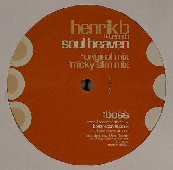 Henrik B Ft Terri Bjerre : Soul Heaven (12&quot;)