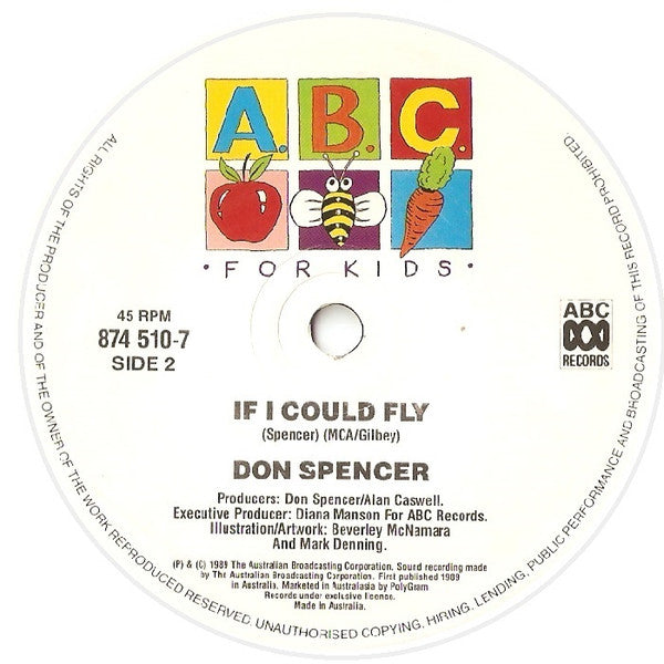 Don Spencer : Bob The Kelpie/If I Could Fly (7", Single)