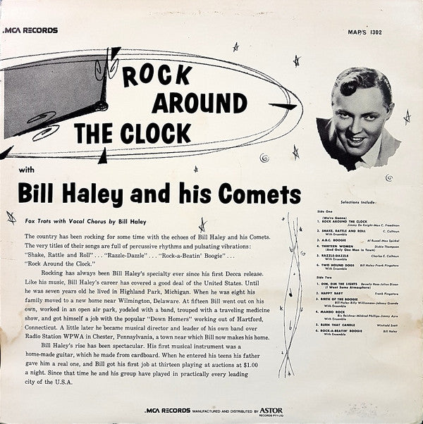 Bill Haley And His Comets : Rock Around The Clock (LP, Comp, RE)