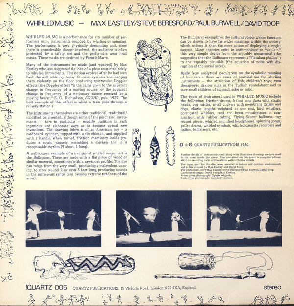 Max Eastley / Steve Beresford / Paul Burwell / David Toop : Whirled Music (LP)