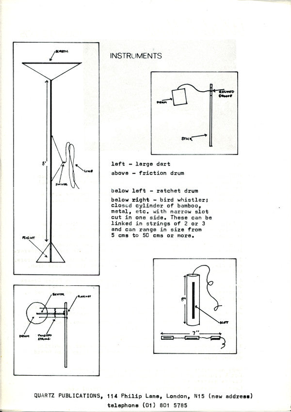 Max Eastley / Steve Beresford / Paul Burwell / David Toop : Whirled Music (LP)