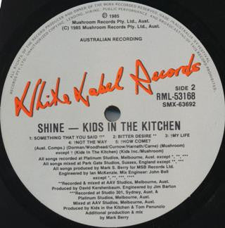 Kids In The Kitchen : Shine (LP, Album)