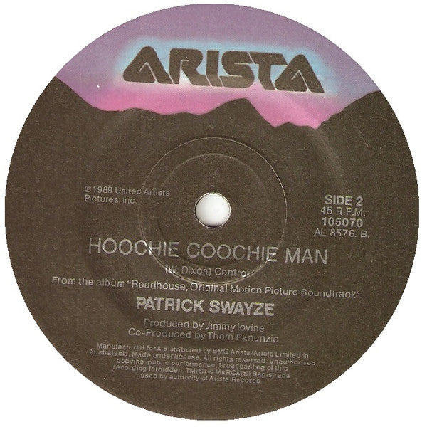 Patrick Swayze : Raising Heaven (In Hell Tonight) (7", Single)