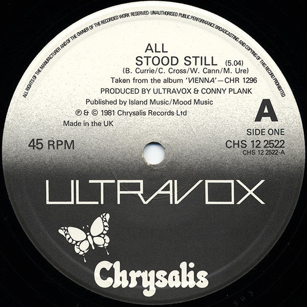 Ultravox : All Stood Still (12", Single)