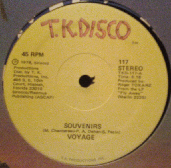 Voyage : Souvenirs (12")