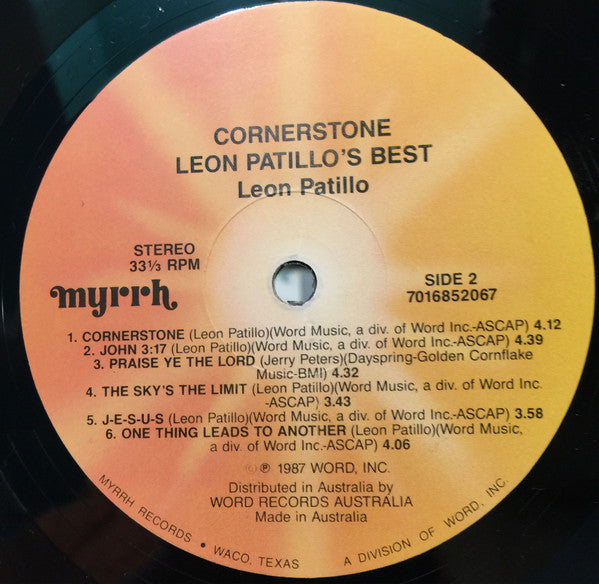 Leon Patillo : Leon Patillo's Best (LP, Comp)