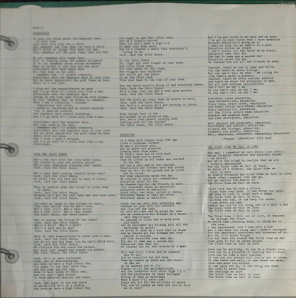 The Kinks : The Kinks Present Schoolboys In Disgrace (LP, Album)