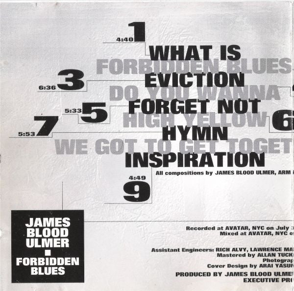 James Blood Ulmer : Forbidden Blues (CD, Album)